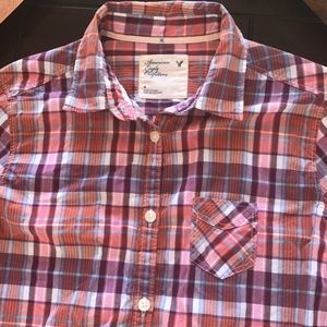 American Eagle 🦅 Plaid button-down